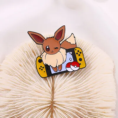 £4.99 • Buy Eevee Pokemon Pokeball Enamel Pin Badge Shine Nintendo Switch Gift Collection