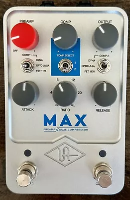 Universal Audio UAFX Max Preamp And Dual Compressor Guitar Effect Pedal • $229