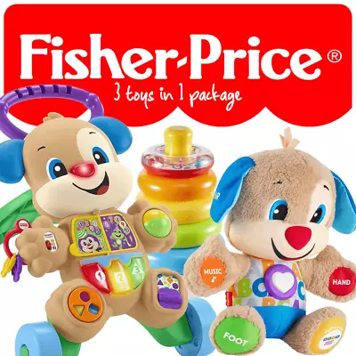 Fisher-Price Walker Baby And Toddler Toy Set 3 Items Interactive Learning • $115