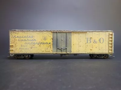 Ho Scale Custom Weathered Baltimore & Ohio B&o 475353 50' Plug Door Box Car • $64.99