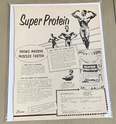 Gilles Poirier Posing Weider Protein Ad Photo From Bodybuilding Magazine • $5.99