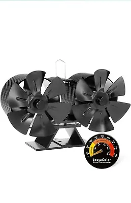 Dual Motor Wood Burning Stove Fan - Non Electric Thermal Fan With Wood Stove ... • $40