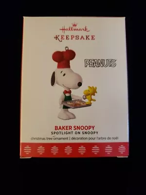 New Hallmark Peanuts Gang Baker Snoopy Ornament Woodstock 2017  • £18.31