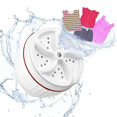 Mini Washing Machine Ultrasonic Turbo Travel With USB Power Suction Cup • $30.38