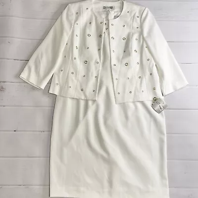 NWT - Kasper - Women’s Matching “Vanilla Ice” Dress Suit - Size 16/18 • $50