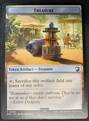 Treasure Token - MTG Magic The Gathering - Jurassic Park - Crimped Misprint • $14.99