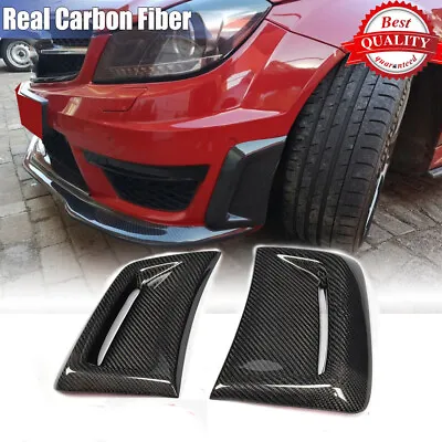 For Mercedes W204 C63 AMG 2012-14 Carbon Front Bumper Side Fender Air Vent Cover • $85.49