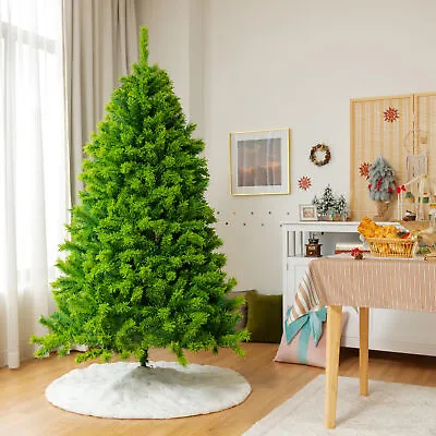 6.5 FT Verdant Artificial Christmas Tree Hinged Green Flocked Xmas Tree • $69.49