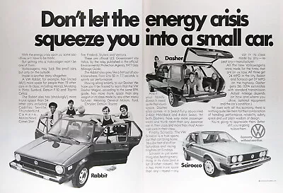 1977 VOLKSWAGEN VW RABBIT DIESEL Ad & 3pg. ROAD TEST W/specs. ~ FREE SHIPPING! • $19.99