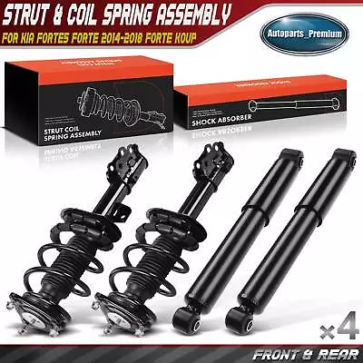 Front & Rear Complete Strut & Coil Spring Assembly For Kia Forte5 Forte 14-18 • $189.99