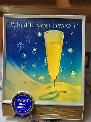 Pabst Blue Ribbon Motion Snowflake Sign • $440