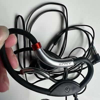 Sony Active Style SPORT Running EARHOOK HEADPHONES Earphone - BLACK MDR-AS20J • $12.99