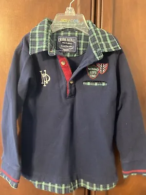 Boys Mayoral Long Sleeve Shirt Blue Size 4 • $5