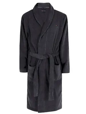 Tommy Hilfiger Men's Icon Plush Fleece Wrap Robe(gray S/m)nwt • $47.03