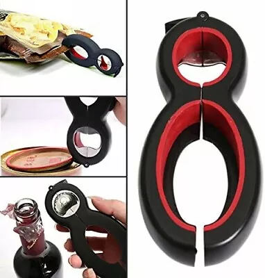 £6.50 • Buy 6 In 1 Multi Opener, Stainless Steel Manual Jar Opener, Non-Slip Open Sesame New