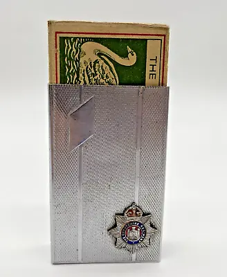 The Devonshire Regiment Silver Tone Matchbox Holder - Vintage   W9 • £15