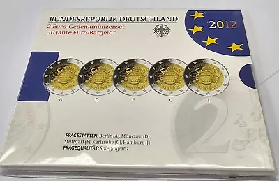 2 Euro Germany 2012 PP (A To J) 10 Years Euro Cash • £21.42