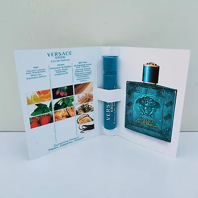 1x Versace Eros Eau De Parfum Mini Spray Fragrance Sample Vial 1ml Brand NEW!! • $11.95