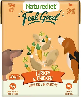 Feel Good Wet Dog Food Natural And Nutritionally Balanced Chicken (Pack Of 18) • £17