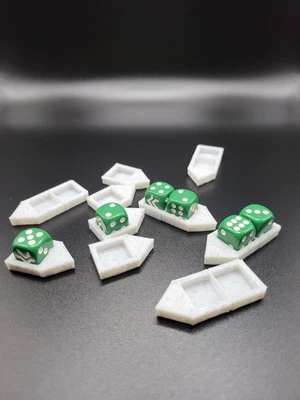 £4.95 • Buy 10x Warhammer Wound Markers, 12mm Dice Holder, 40K, Legion, Wargaming 3d Printed