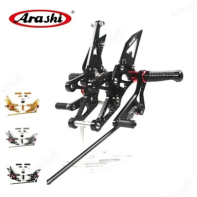 Fit Yamaha YZF R1 2007 2008 Adjustable Rearsets Footrests Foot Pegs Pedals New • $164.34