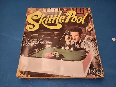 Vintage 1970 Aurora Skittle Pool Table-Top Pool Game (99-Cent No-Reserve) • $0.99