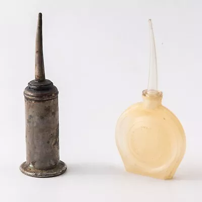 Vintage Metal Oil Dispenser Tube Shaped & Vintage Plastic Oil Dispenser • $7.41