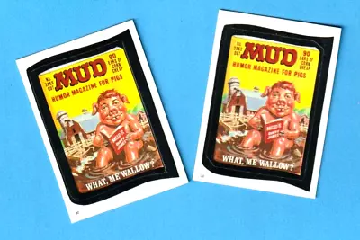 1986 Wacky Packages Album Series  MUD MAGAZINE  #30 Album Sticker + Variation • $5.99