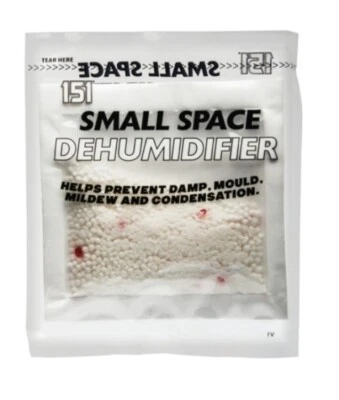 £3.39 • Buy 151 SMALL SPACE DEHUMIDIFIER Bags Sachet Pack Mould Mildew Damp Wardrobe Drawers