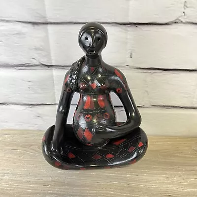 Manuel Felguerez MCM Mexican Artist Pottery Sculpture Woman Pregnant W/ Child • $180