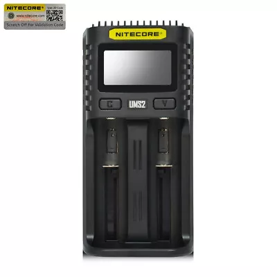 Nitecore UMS2 2 Channel Digital Battery Charger • $27.95