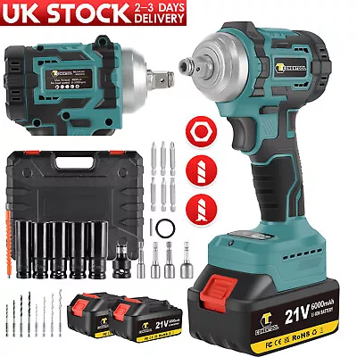 For Makita 21v Cordless Drill Impact Wrench Driver Set With 6Ah Battery In Case • £52.48