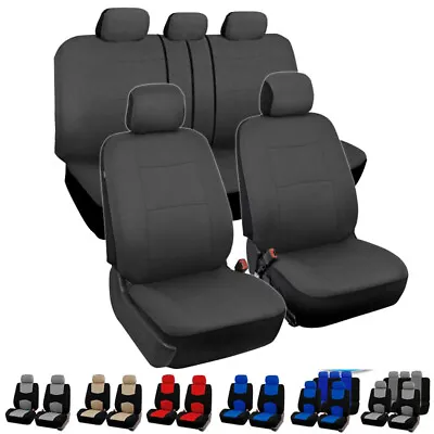 Universal Auto Seat Covers Full Set For Car Truck SUV Van Front Rear Protector • $24.99