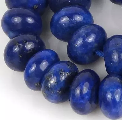 8x5mm Natural Indigo Lapis Lazuli Rondelle Beads (36) • $7.99