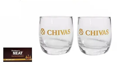 CHIVAS REGAL SCOTCH WHISKY 2  X BOXED TMBLER GLASSES BNWOB MAN CAVE ECOSSE  • $39.99