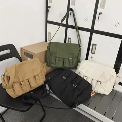 Military Type ARMY Canvas / Haversack Shoulder Bag Festival Asst Colours- NEW • £12.88