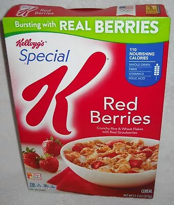 #10401 Kellogg's 2018 Special K Red Berries Cereal BOX ONLY • $71.79