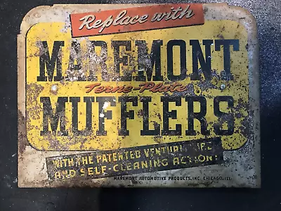 ** Vintage Maremont Muffler Sign Marpro Inc Chicago Old Gas Service Station ** • $250