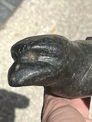 Fine Authentic American Indian Prehistoric Steatite Double Effigy Pipe Artifact  • $925