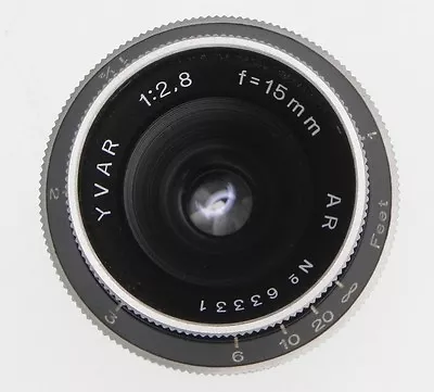 Kern 15mm F2.8 Yvar C Mount  #63331 • $200