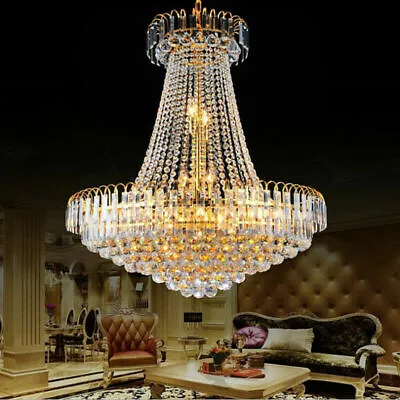 Modern Luxury K9 Crystal Chandelier Home Decor Ceiling Fixtures Pendant Lighting • $203.99