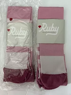 Compression Socks Ruby Protective Apparel Lot Of 2 Medium 9-11 Work Pregnancy • $18.50