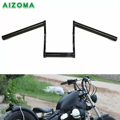 Motorcycle Black 1  Handlebars Z Bar Drag Bars Handle Bar For Harley Choppers • $59.20