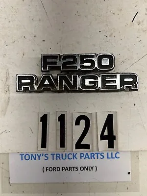 Vintage 1977-1979 Ford F250 Ranger Cowl Emblem • $30