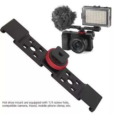 3 In 1 Hot Shoe Mount Adapter Extension Bar Bracket Stand For Camera Mobile NGF • $13.03