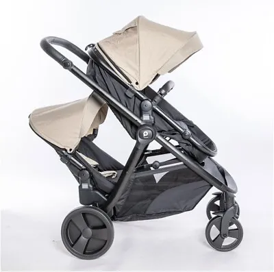 Baby Birds Leila 1+1 Baby And Child Twin Pushchair Tandem Double Stroller Pram • £299