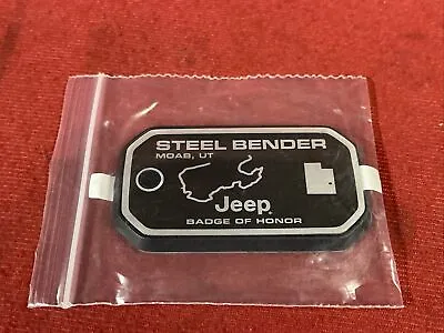 Jeep Official Badge Of Honor Steel Bender Trail In Moab Utah • $45