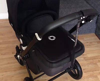 2 Zip On Faux Leather Handle Bar Covers For Bugaboo Cameleon 1&2 • £15