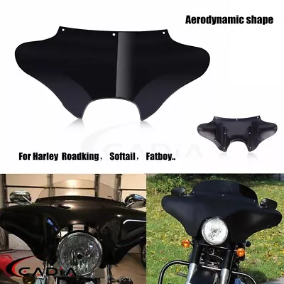 Gloss Black Motorcycle Batwing Fairing For Softail Fat Boy FLSTF Road King FLHR • $159.99