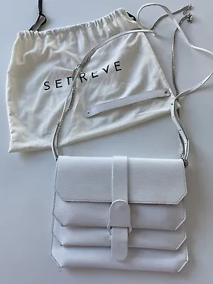 $275 • Buy Senreve Textured Leather Mimosa Crossbody Bag/clutch In White
